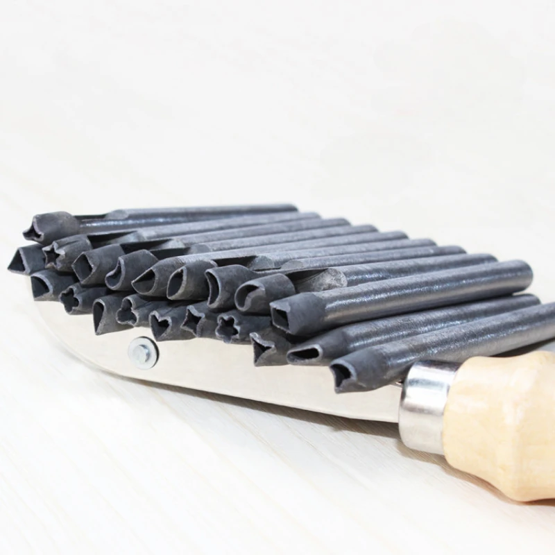 Leatherwork Flowers - 20 pezzi Punzone per pelle a