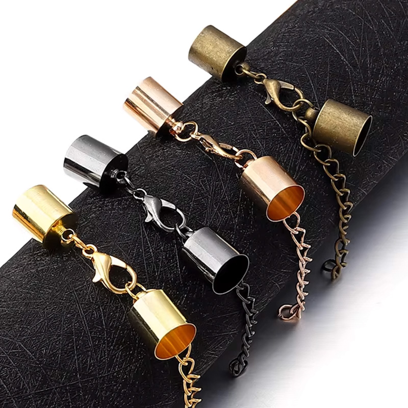 Leatherwork Diy - 10 set di tappi terminali in