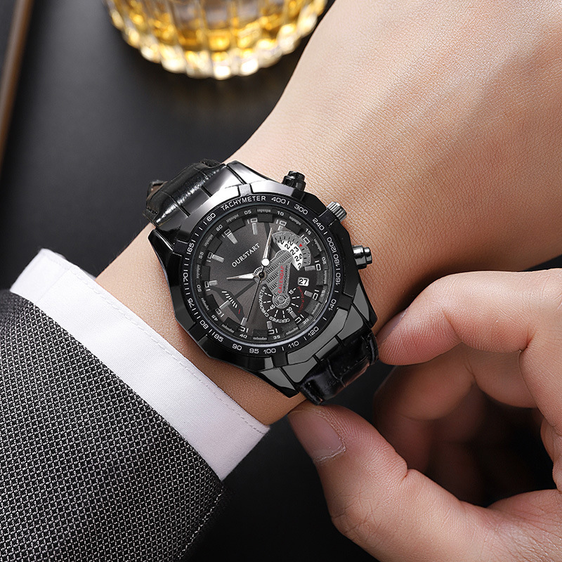 Leatherworking Classic - Orologi al Quarzo da Uomo con