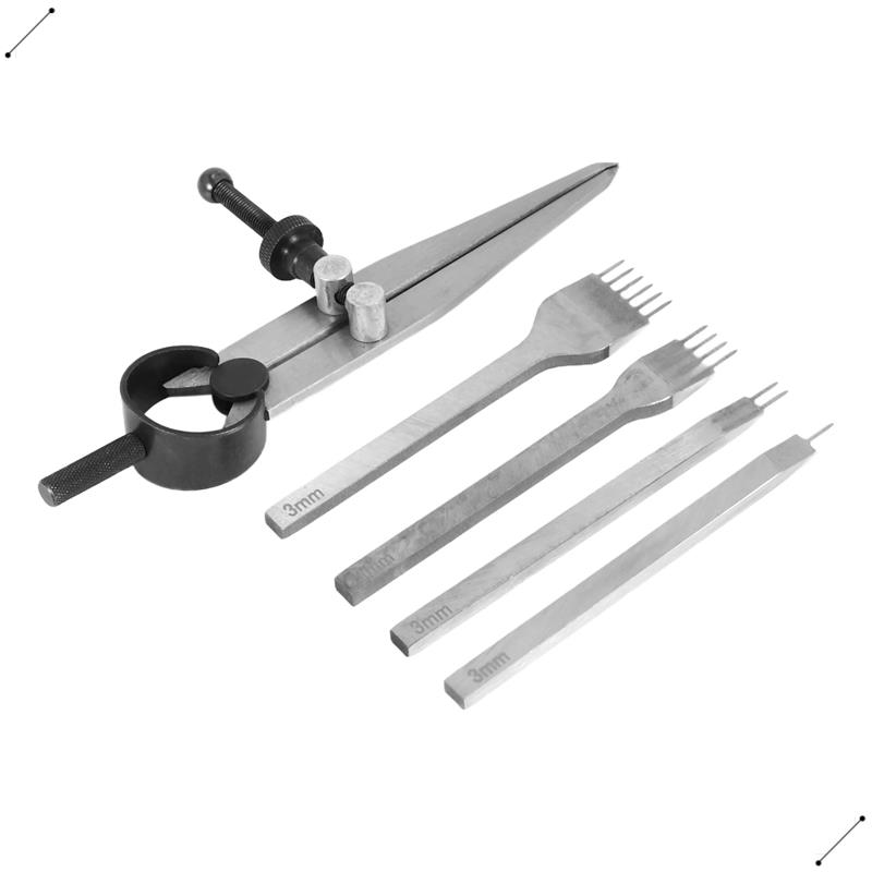 Wing Divider Stitch - Set di scalpelli per pelle, punzoni