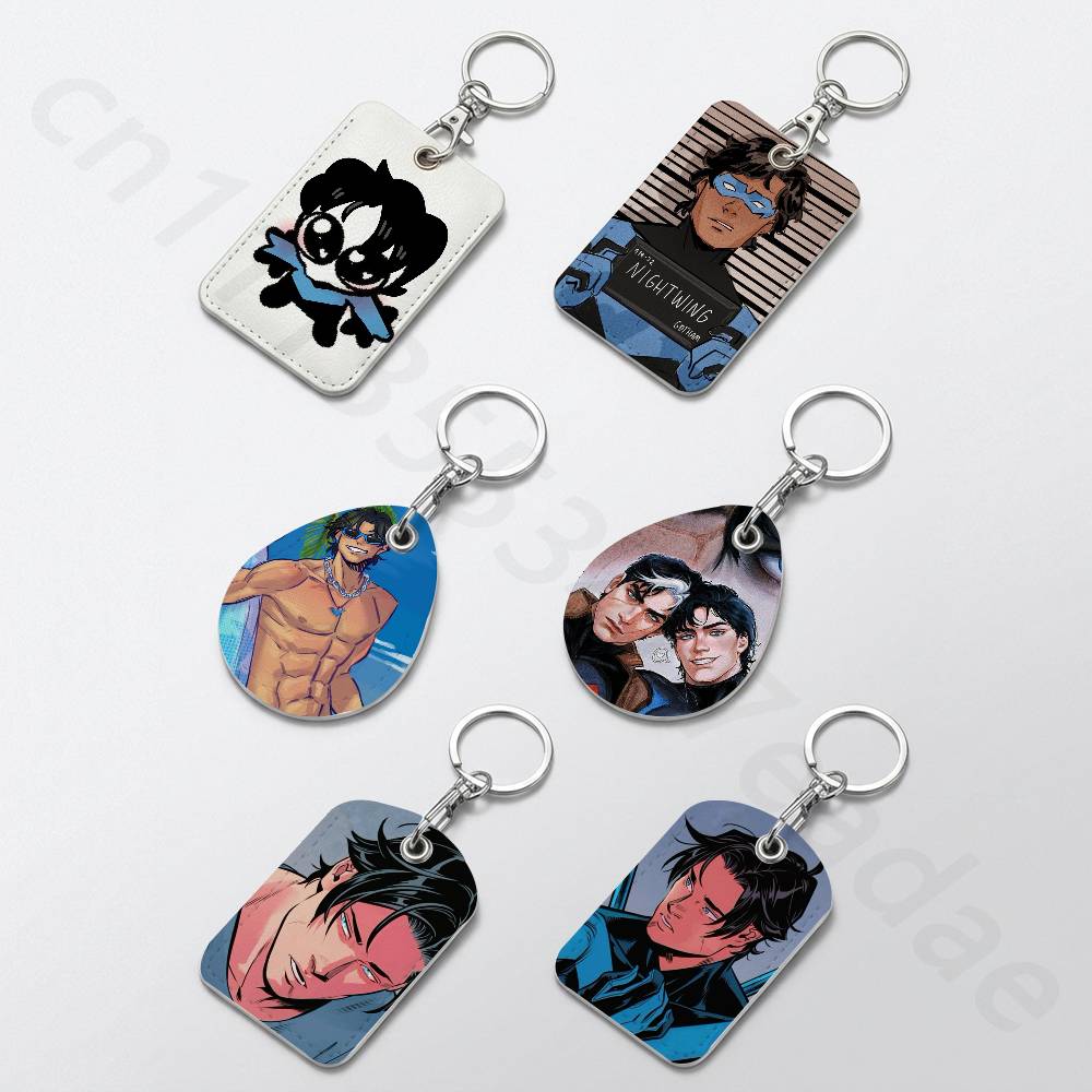 Leather Work - Portachiavi D-Dick Grayson, grazioso e pratico,