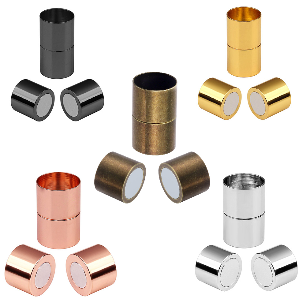Leatherwork Diy - 5 set Forti chiusure magnetiche 3/4/5/6/7/8/10/12/14/15mm