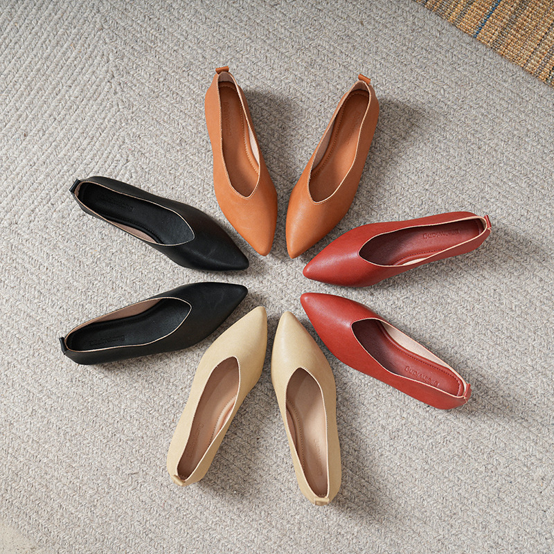Leather Work Heels - Nuove Scarpe da Lavoro Moda Primavera-Autunno