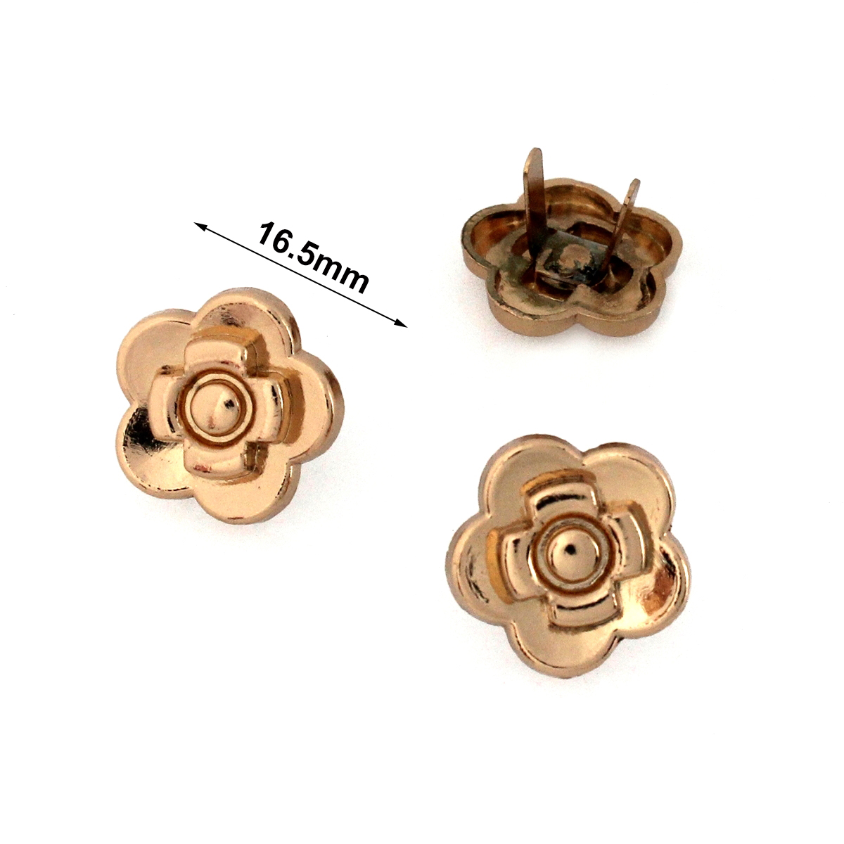 2 pezzi in metallo rosa a form - Leatherwork Flowers recensione e prezzo
