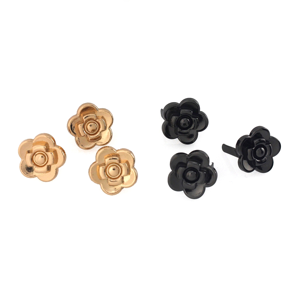 2 pezzi in metallo rosa a form - Leatherwork Flowers recensione e prezzo