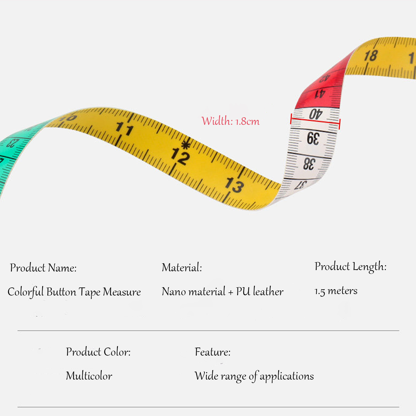 Metro a Nastro Morbido Colorat - Leatherwork Ruler recensione e prezzo