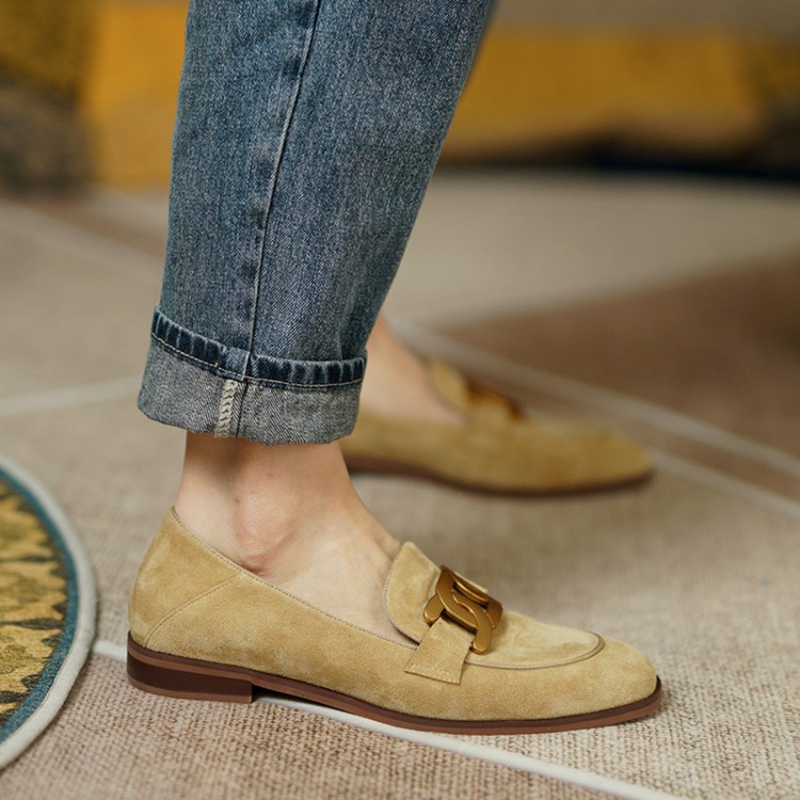 Mocassini da donna in pelle sc - Leather Work Heels recensione e prezzo