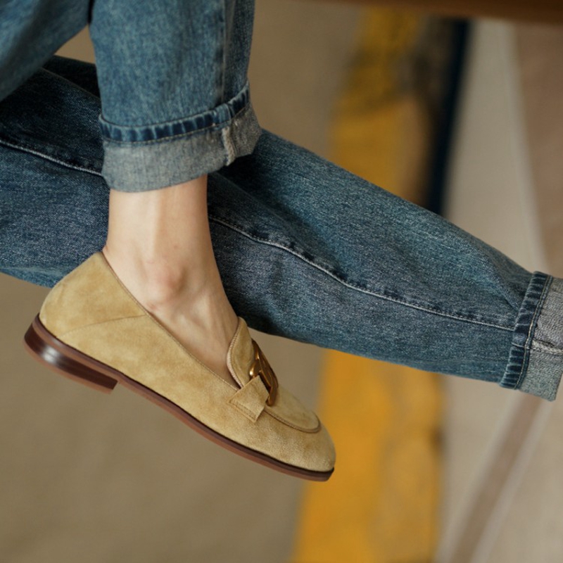 Mocassini da donna in pelle sc - Leather Work Heels recensione e prezzo