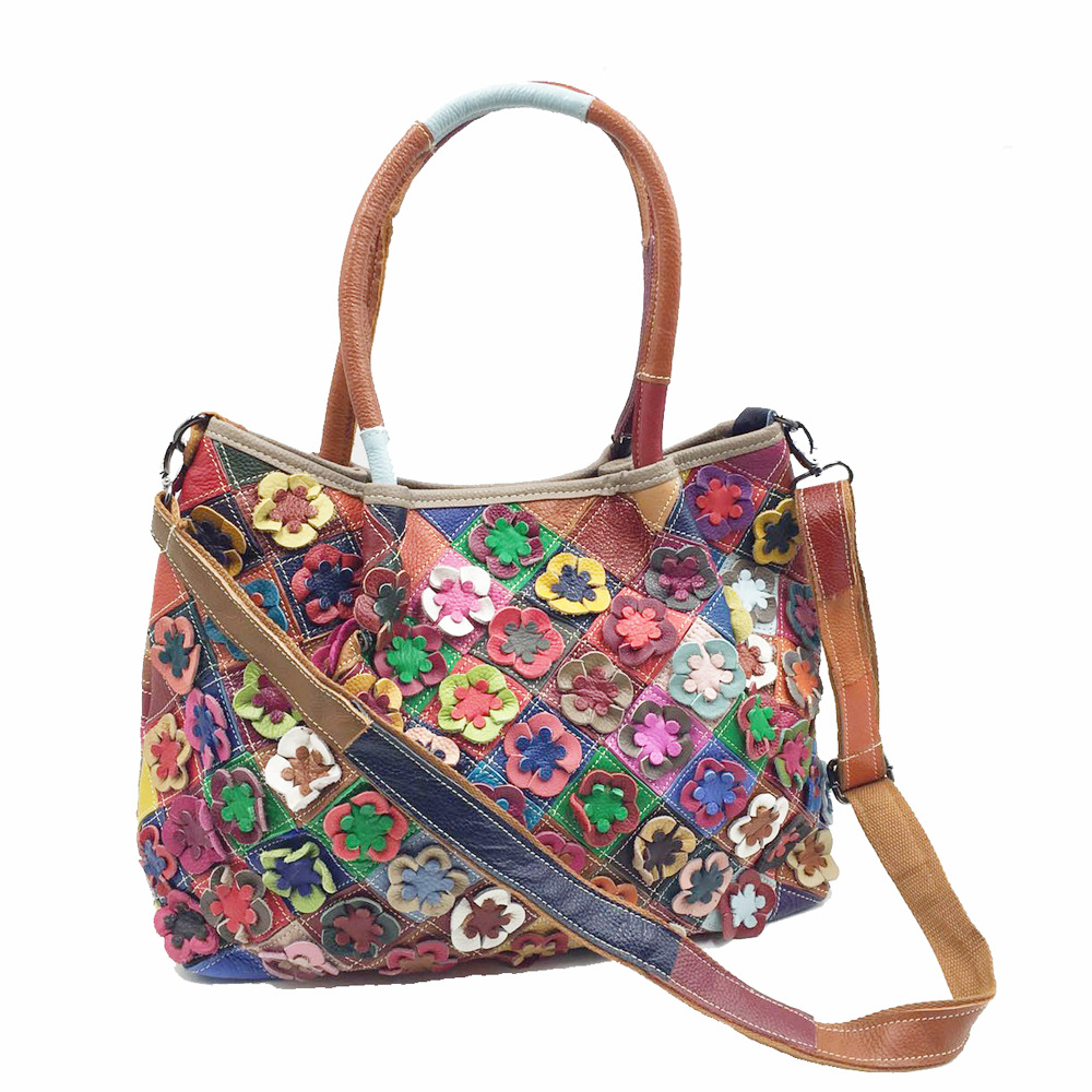 Borsa a Spalla Oversize da Don - Leatherwork Flowers recensione e prezzo