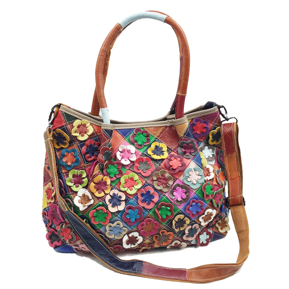 Borsa a Spalla Oversize da Don - Leatherwork Flowers recensione e prezzo