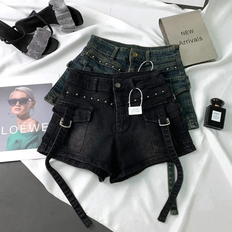 Y2K 2000S Cargo Denim Shorts D - Leather Work Jeans recensione e prezzo