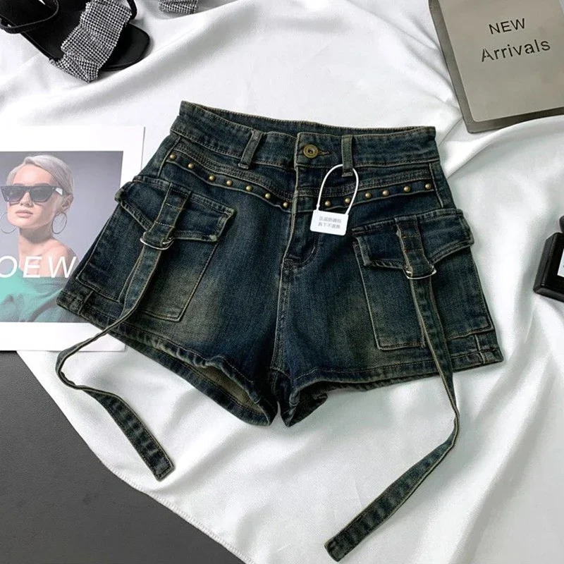 Y2K 2000S Cargo Denim Shorts D - Leather Work Jeans recensione e prezzo