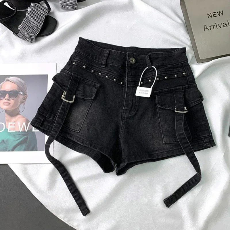Y2K 2000S Cargo Denim Shorts D - Leather Work Jeans recensione e prezzo