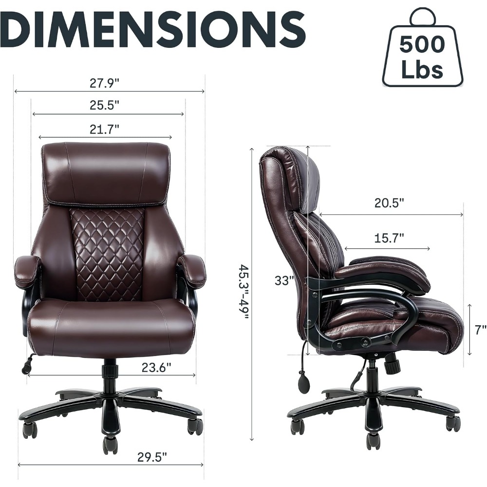 Sedia da Ufficio ad Alta Capac - Leather Work recensione e prezzo