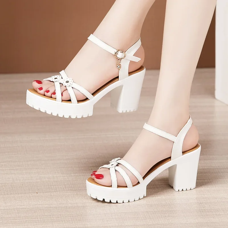 Sandali con plateau in morbida - Leather Work Heels recensione e prezzo