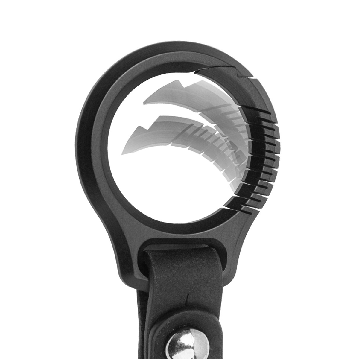 Portachiavi in titanio nero po - Leatherwork Ruler recensione e prezzo
